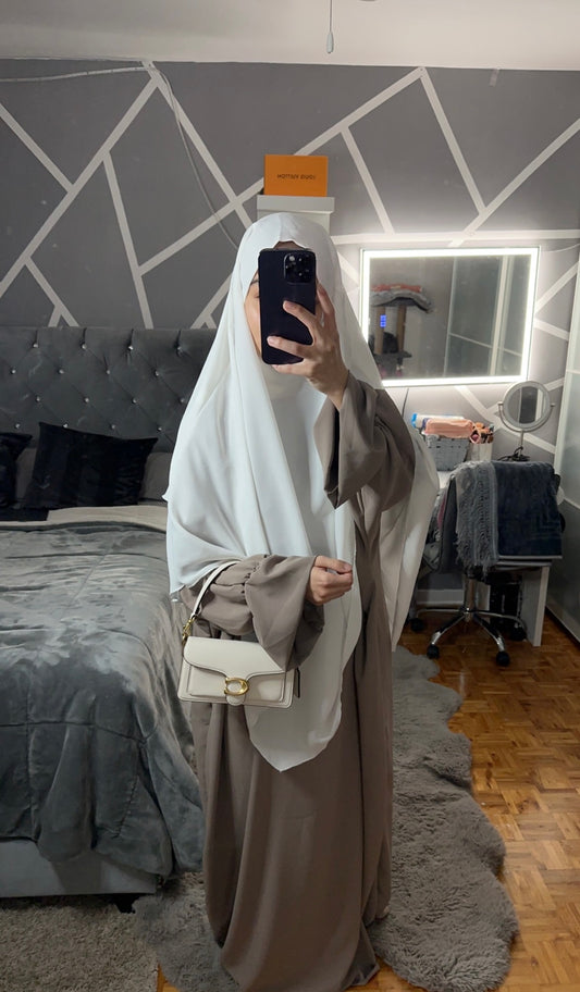 Abaya Maïssa taupe