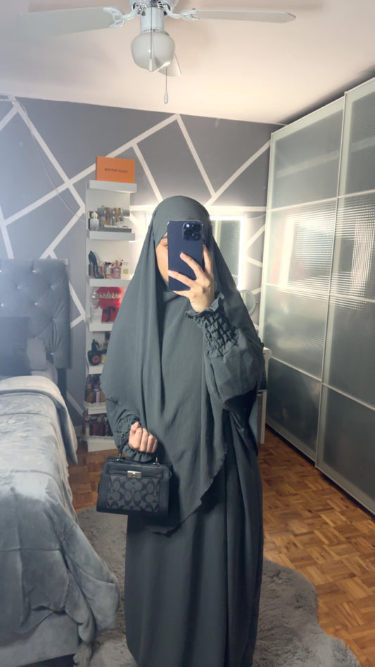 Abaya Noor gris